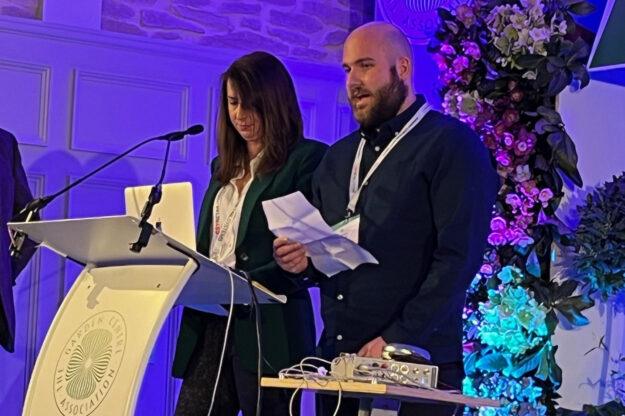 Pic 4 Louise kemp from Coolings and Ash Bains from Barton Grange last years scholarship winners IGCA Congress_edited