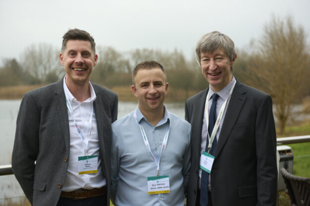 Will Blake, GCA Chairman, Ben Harrison, GCA Chairman Elect for 202425 and Peter Burks, GCA CEO.