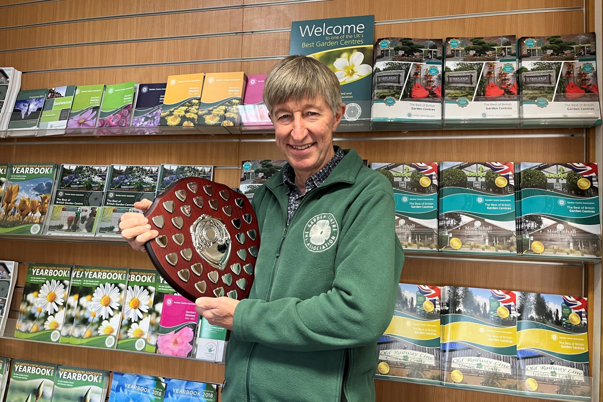 GCA CEO Peter Burks with the Greenfingers Charity Shield