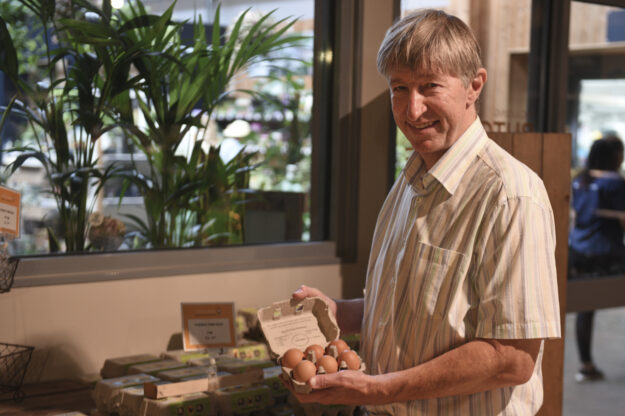 GCA Chief Executive, Peter Burks in the Food Hall at Ruxley Manor Garden Centre.