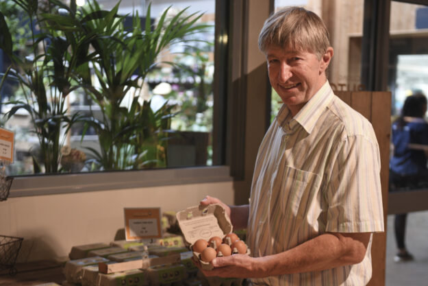 GCA Chief Executive, Peter Burks in the Food Hall at Ruxley Manor Garden Centre.